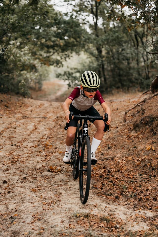 Grandit avec le cycliste